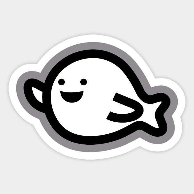 Happy Fish Sticker by simonox